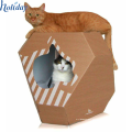Odm &amp; Oem Customized Cardboard Cat Play House